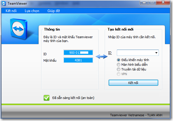 Teamviewer - Hỗ trợ từ xa